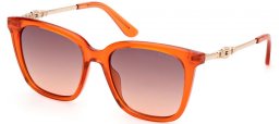 Lunettes de soleil - Guess - GU7886 - 44F  SHINY DARK ORANGE // BROWN GRADIENT