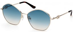 Gafas de Sol - Guess - GU7907 - 32P  SHINY GOLD // BLUE GRADIENT