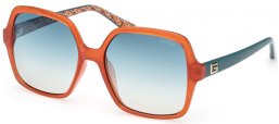 Lunettes de soleil - Guess - GU7921-H - 44X  ORANGE // BLUE GRADIENT