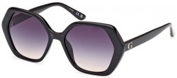 Lunettes de soleil - Guess - GU8292 - 01B  SHINY BLACK // GREY GRADIENT