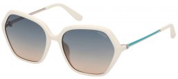 Gafas de Sol - Guess - GU00134 - 21P  SHINY IVORY // GREEN GRADIENT