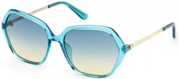 Sunglasses - Guess - GU00134 - 87W  SHINY TURQUOISE // BLUE GRADIENT