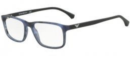 Monturas - Emporio Armani - EA3098 - 5549 MATTE STRIPED BLUE