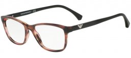 Lunettes de vue - Emporio Armani - EA3099 - 5553 SHINY STRIPED PINK