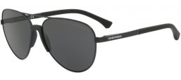Sunglasses - Emporio Armani - EA2059 - 320387 MATTE BLACK // GREY