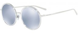 Sunglasses - Giorgio Armani - AR6052 - 30156J SILVER CRYSTAL // BLUE MIRROR WHITE