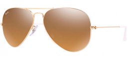 Gafas de Sol - Ray-Ban® - Ray-Ban® RB3025 AVIATOR LARGE METAL - 001/3K GOLD // CRYSTAL BROWN MIRROR SILVER GRADIENT