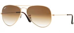 Lunettes de soleil - Ray-Ban® - Ray-Ban® RB3025 AVIATOR LARGE METAL - 001/51 GOLD // CRYSTAL BROWN GRADIENT