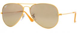 Sunglasses - Ray-Ban® - Ray-Ban® RB3025 AVIATOR LARGE METAL - 091/3K METAL YELLOW MATTE // CRYSTAL BROWN MIRROR SILVER GRADIENT