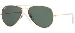 Lunettes de soleil - Ray-Ban® - Ray-Ban® RB3025 AVIATOR LARGE METAL - W3234 GOLD // GREY GREEN