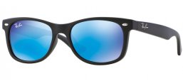 Frames Junior - Ray-Ban® Junior Collection - RJ9052S - 100S55 MATTE BLACK // BLUE MIRROR