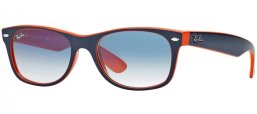 Gafas de Sol - Ray-Ban® - Ray-Ban® RB2132 NEW WAYFARER - 789/3F TOP BLUE ORANGE // CRYSTAL  GRADIENT LIGHT BLUE