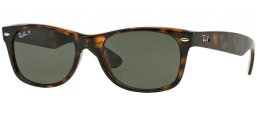 Gafas de Sol - Ray-Ban® - Ray-Ban® RB2132 NEW WAYFARER - 902/58 TORTOISE // CRYSTAL GREEN POLARIZED