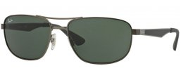 Lunettes de soleil - Ray-Ban® - Ray-Ban® RB3528 - 029/71 MATTE GUNMETAL // DARK GREEN