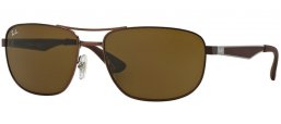 Sunglasses - Ray-Ban® - Ray-Ban® RB3528 - 012/73 MATTE DARK BROWN // DARK BROWN