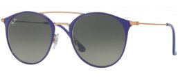 Sunglasses - Ray-Ban® - Ray-Ban® RB3546 - 9073A5 COPPER ON TOP VIOLET // GREY GRADIENT DARK GREY
