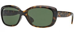 Sunglasses - Ray-Ban® - Ray-Ban® RB4101 JACKIE OHH - 710 LIGHT HAVANA // CRYSTAL GREEN