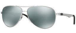 Sunglasses - Ray-Ban® - Ray-Ban® RB8313 CARBON FIBRE - 003/40 SILVER // CRYSTAL GREY MIRROR