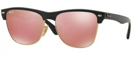 Lunettes de soleil - Ray-Ban® - Ray-Ban® RB4175 CLUBMASTER OVERSIZED - 877/Z2 DEMI SHINY BLACK // LIGHT BROWN MIRROR PINK