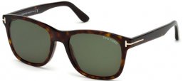 Lunettes de soleil - Tom Ford - ERIC-02 FT0595 - 52N  DARK HAVANA // GREEN