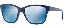 Gafas de Sol - Vogue eyewear - VO2896S - 227855 TOP BLUETTE TRANSPARENT AZURE // DARK BLUE MIRROR BLUE