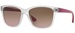 Lunettes de soleil - Vogue eyewear - VO2896S - W74514 TRANSPARENT DEMI SHINY // PINK GRADIENT BROWN