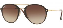 Gafas de Sol - Ray-Ban® - Ray-Ban® RB4292N BLAZE DOUBLEBRIDGE - 710/13 LIGHT HAVANA // BROWN GRADIENT