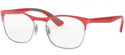 Gafas Junior - Ray-Ban® Junior Collection - RY1054 - 4072 SILVER ON TOP MATTE RED