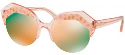 Lunettes de soleil - Bvlgari - BV8203 - 54474Z PINK BEIGE BLACK PEACH PINK // GREY MIRROR ROSE GOLD