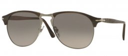 Lunettes de soleil - Persol - PO8649S - 1045M3 DARK HORN // GRADIENT GREY POLARIZED