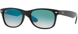 Lunettes de soleil - Ray-Ban® - Ray-Ban® RB2132 NEW WAYFARER - 901/3A BLACK // CLEAR GRADIENT GREEN