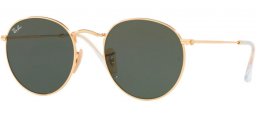 Sunglasses - Ray-Ban® - Ray-Ban® RB3447N ROUND METAL - 001 ARISTA // CRYSTAL GREEN