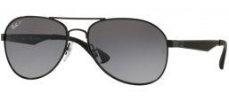 Gafas de Sol - Ray-Ban® - Ray-Ban® RB3549 - 002/T3 BLACK // GREY GRADIENT DARK GREY POLARIZED