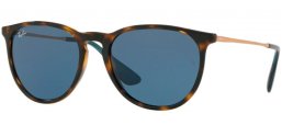 Lunettes de soleil - Ray-Ban® - Ray-Ban® RB4171 ERIKA - 639080 HAVANA // DARK BLUE