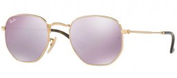 Sunglasses - Ray-Ban® - Ray-Ban® RB3548N HEXAGONAL - 001/8O GOLD // WISTERIA FLASH