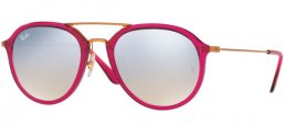 Lunettes de soleil - Ray-Ban® - Ray-Ban® RB4253 - 62359U SHINY FUXIA // GREY FLASH GRADIENT