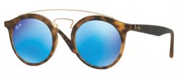 Gafas de Sol - Ray-Ban® - Ray-Ban® RB4256 - 609255 MATTE HAVANA // LIGHT GREEN MIRROR BLUE