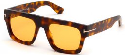 Gafas de Sol - Tom Ford - FAUSTO FT0711 - 56E  DARK HAVANA // LIGHT BROWN