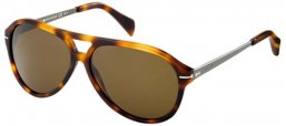 Lunettes de soleil - Tommy Hilfiger - TH 1060/S - 8E2 (EC) HAVANA METAL RUTHENIUM // BROWN