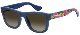 Gafas de Sol - Havaianas - PARATY/M - S6F (HA) BLUE PATTERNED // BROWN GRADIENT