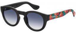 Sunglasses - Havaianas - TRANCOSO/M - 7RM (08) BLACK PATTERNED // DARK BLUE GRADIENT