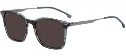 Sunglasses - BOSS Hugo Boss - BOSS 1694/S - VQ7 (IR) STRIPED GREY // DARK GREY