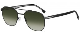 Gafas de Sol - BOSS Hugo Boss - BOSS 1723/S - K87 (9K) MATTE SILVER BLACK // GREEN GRADIENT