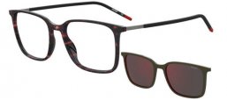 Monturas - HUGO Hugo Boss - HG 1270/CS - 581 (AO) HAVANA BLACK // + CLIP ON RED MIRROR