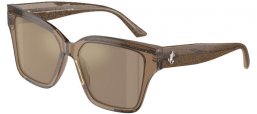 Gafas de Sol - Jimmy Choo - JC5003 - 50405A  TRANSPARENT BROWN GLITTER // LIGHT BROWN MIRROR GOLD