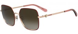 Gafas de Sol - Love Moschino - MOL075/S - 6K3 (HA) BURGUNDY GOLD // BROWN GRADIENT