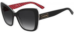 Gafas de Sol - Love Moschino - MOL083/S - UYY (9O) BLACK PATTERNED RED // DARK GREY GRADIENT