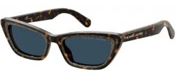 Lunettes de soleil - Marc Jacobs - MARC 499/S - DXH (KU) HAVANA GLITTER // BLUE GREY