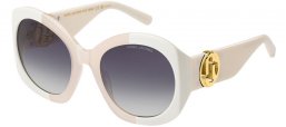 Lunettes de soleil - Marc Jacobs - MARC 722/S - SZJ (GB) IVORY // GREY GRADIENT AZURE