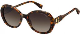 Gafas de Sol - Marc Jacobs - MARC 763/S - 0UC (HA) RED HAVANA // BROWN GRADIENT